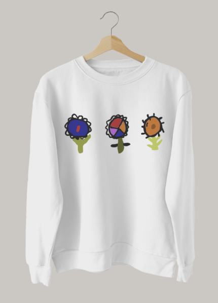 Wild Clover, Wild Primula & a Dog Violet Flower Crewneck